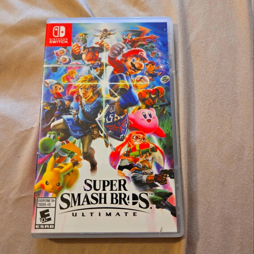 Super Smash Brothers Ultimate Nintendo Switch game like new!